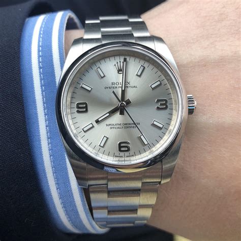 rolex op 34 silver dial|Rolex oyster perpetual 34 price.